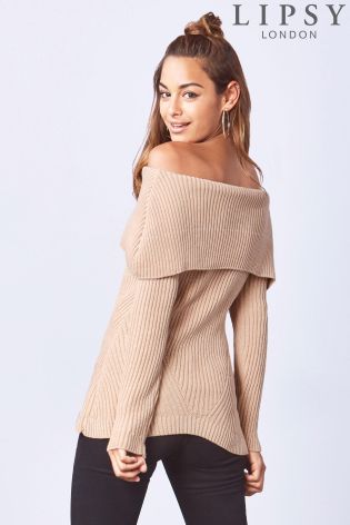 Lipsy Deep Bardot Jumper